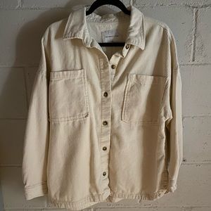 Corduroy button up Shacket. Size medium